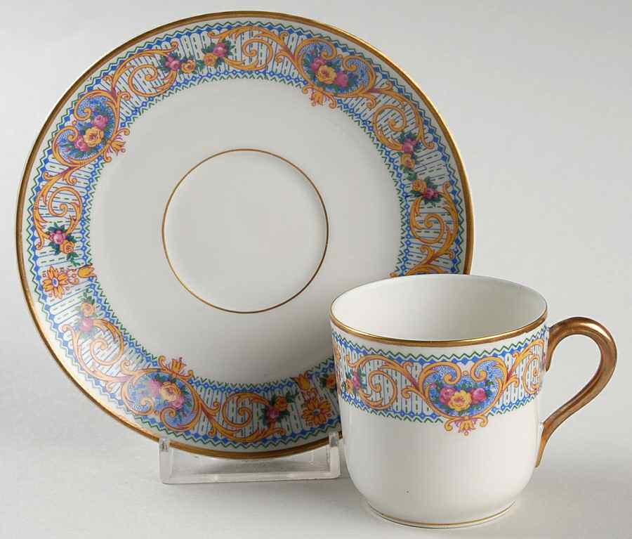 TRV58 Flat Demitasse Cup & Saucer Set by Tressemanes & Vogt-1