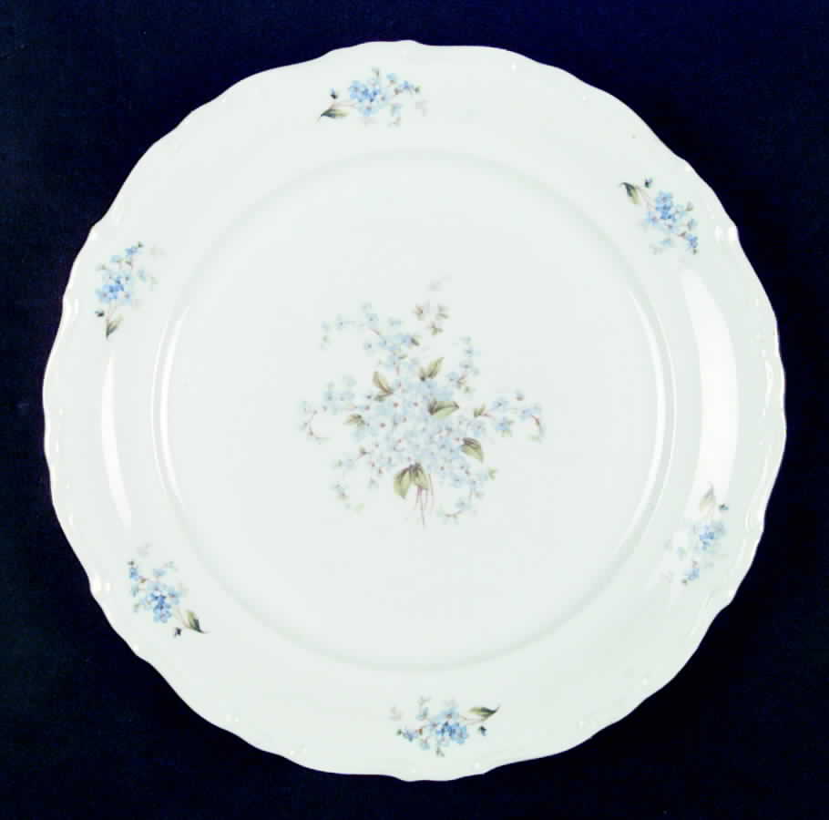 Forget Me Nots Dinner Plate by Toscport-1