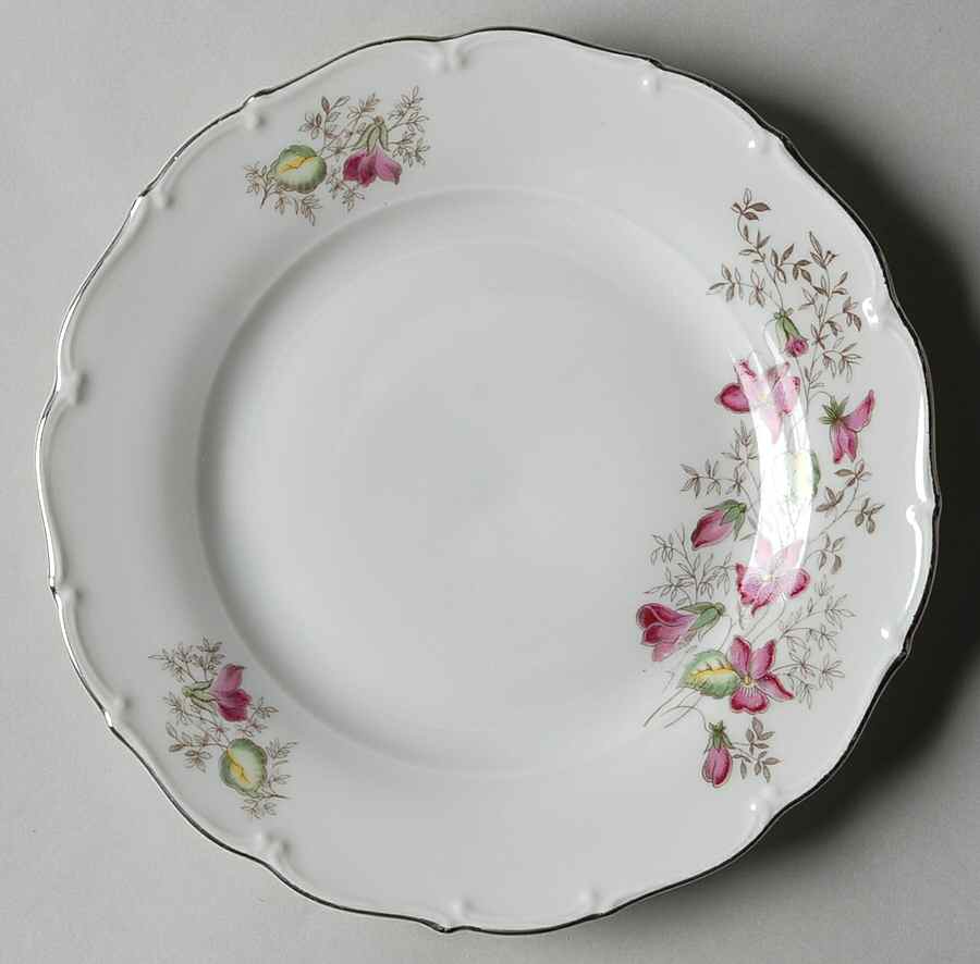 Spring Violet (Scroll Edge Only) Bread & Butter Plate by Toscport-1