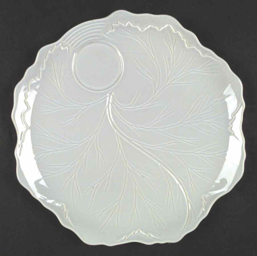 Leaf Fantasy Gray Snack Plate by Taylor, Smith & Taylor (Ts&T)-1
