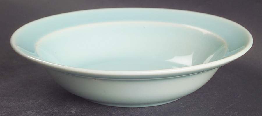 Luray Pastels Surf Green Rim Fruit/Dessert (Sauce) Bowl by Taylor, Smith & Taylor (Ts&T)-1