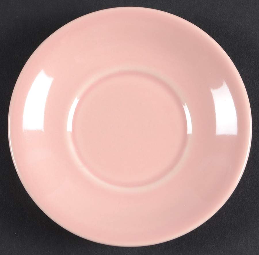 Luray Pastels Sharon Pink Saucer for Chocolate Cup by Taylor, Smith & Taylor (Ts&T)-1