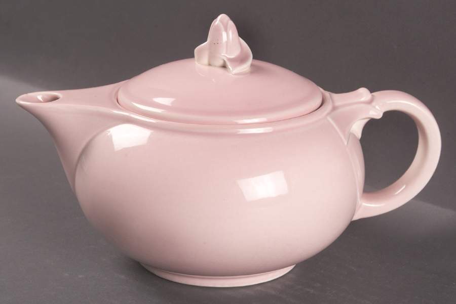 Luray Pastels Sharon Pink Teapot & Lid by Taylor, Smith & Taylor (Ts&T)-1