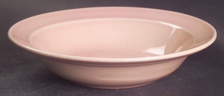 Luray Pastels Sharon Pink Rim Fruit/Dessert (Sauce) Bowl by Taylor, Smith & Taylor (Ts&T)-1