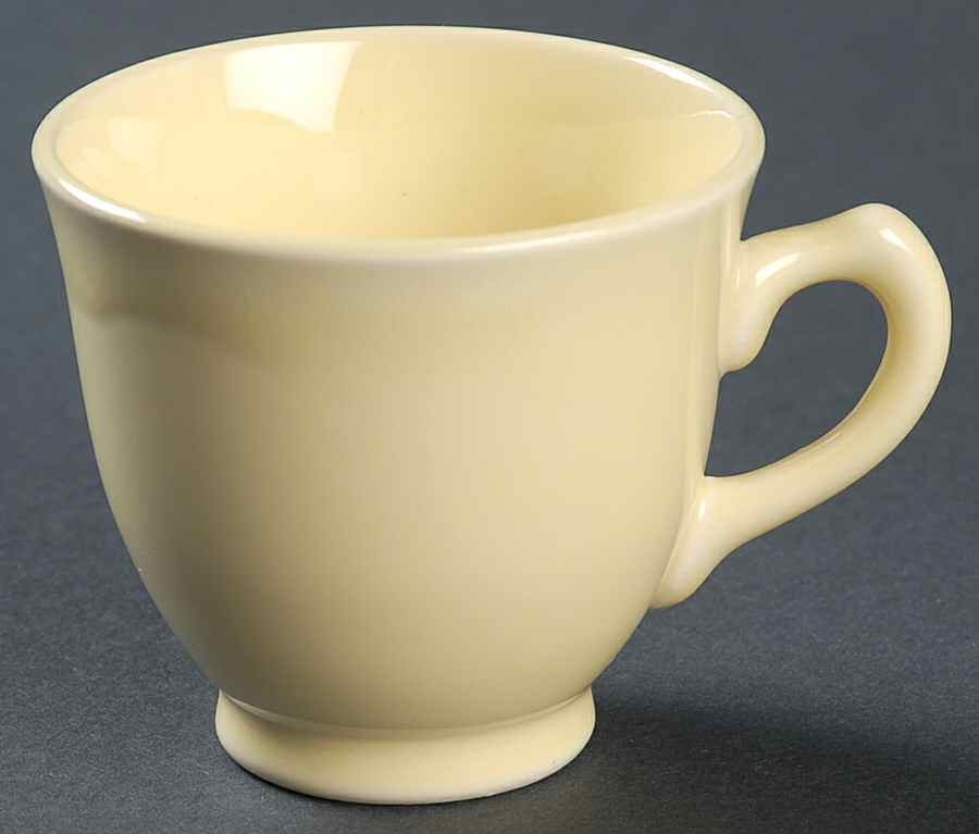 Luray Pastels Persian Cream Yellow Flat Demitasse Cup by Taylor, Smith & Taylor (Ts&T)-1