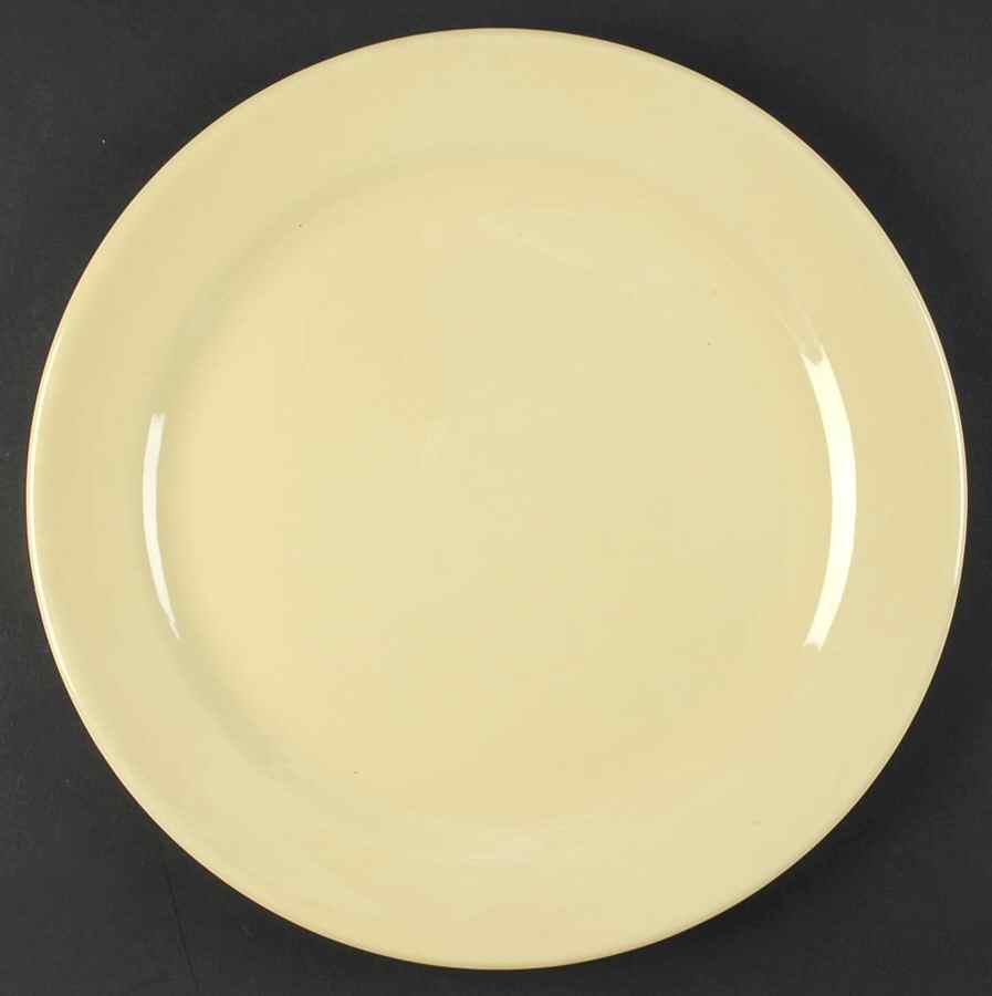 Luray Pastels Persian Cream Yellow 14" Chop Plate (Round Platter) by Taylor, Smith & Taylor (Ts&T)-1