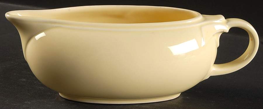 Luray Pastels Persian Cream Yellow Open Sauce Boat by Taylor, Smith & Taylor (Ts&T)-1