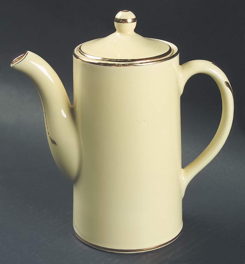 Luray Pastels Persian Cream Yellow Chocolate Pot & Lid by Taylor, Smith & Taylor (Ts&T)-1
