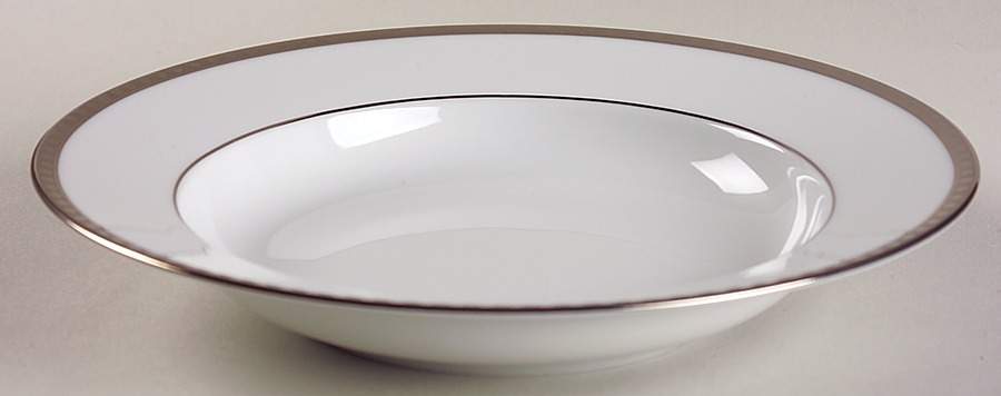 Platinum Band Rim Soup Bowl by Tiffany-1