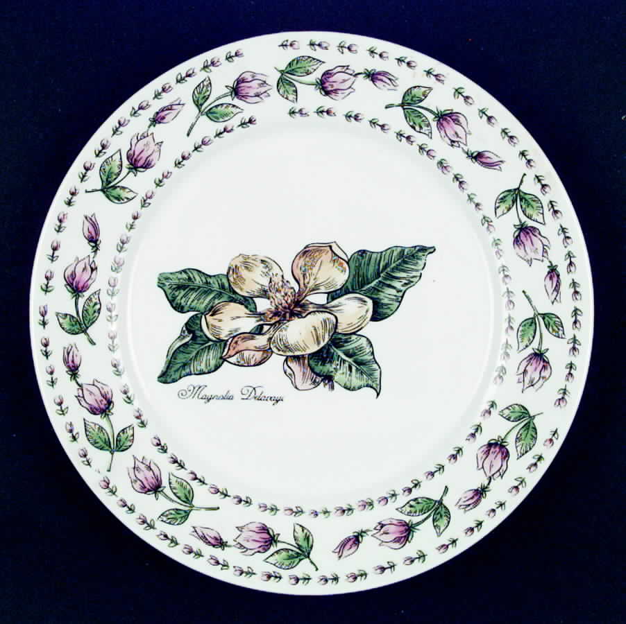 Botanical Gardens Dinner Plate by Tabletops Unlimited-1