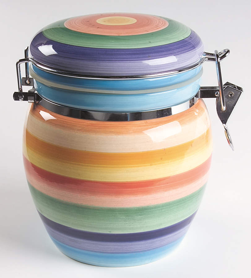 Rondo Medium Canister with Hinged Lid by Tabletops Unlimited-1