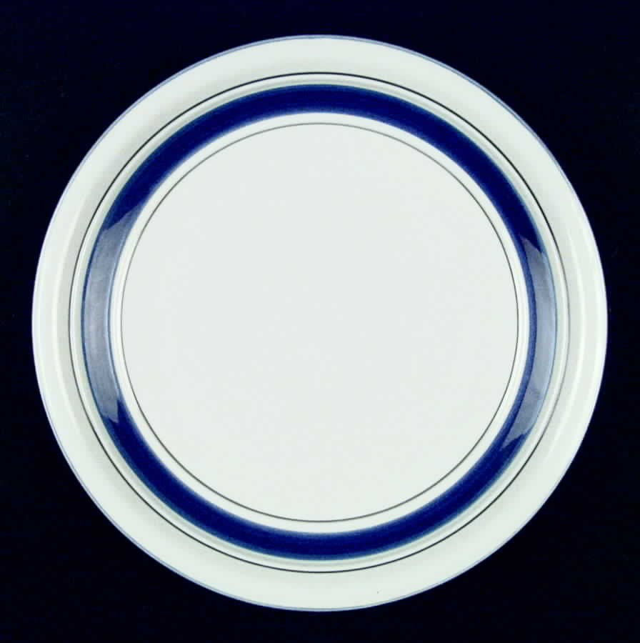 Blue Crock (Blue Edge) Dinner Plate by Tienshan-1