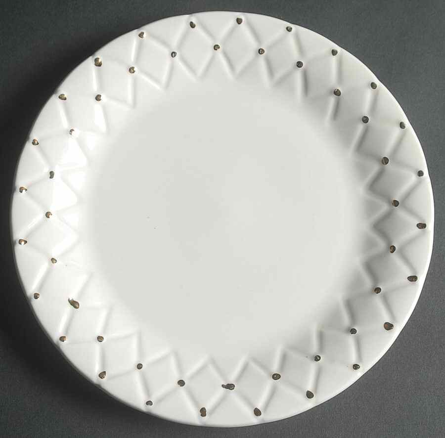 Golden Quilt Salad Plate by Tabletops Unlimited-1