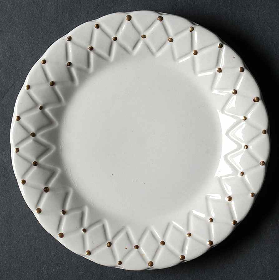 Golden Quilt Bread & Butter Plate by Tabletops Unlimited-1