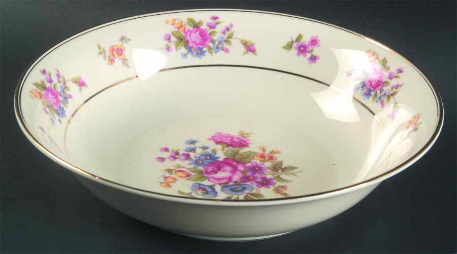 Queensrose (Smooth #159) 8" Round Vegetable Bowl by Tirschenreuth-1