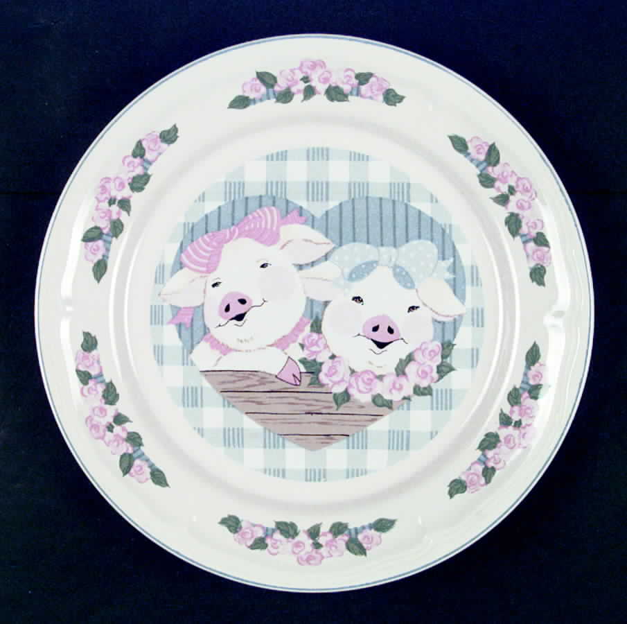Pig Pal Dinner Plate by Tienshan-1