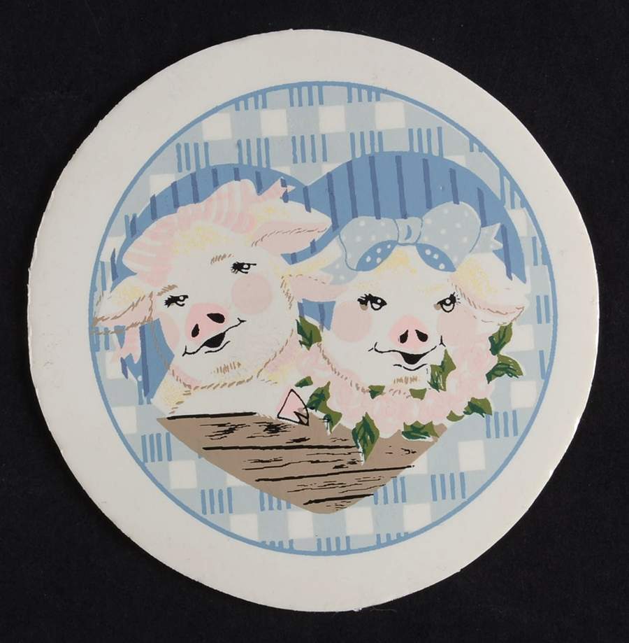 Pig Pal Vinyl Coaster by Tienshan-1