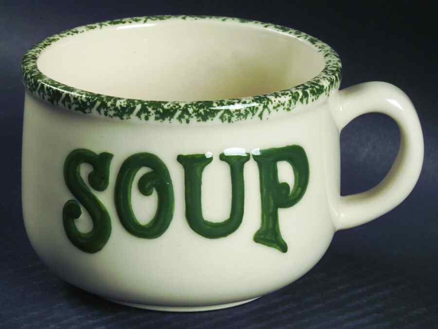 Winter Pines White (Made in Mold) Soup Mug by Three Rivers-1