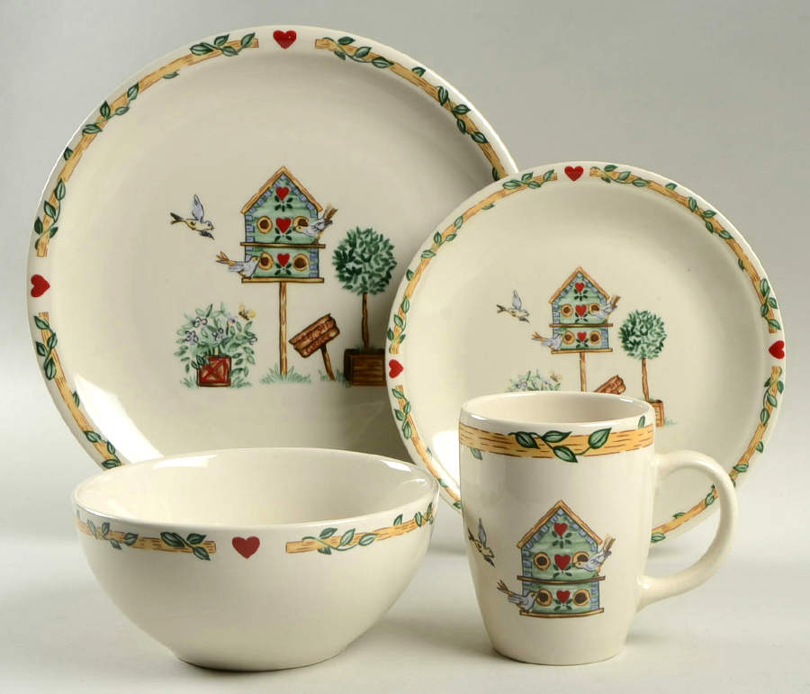 Birdhouse 4 Piece Place Setting by Thomson-1