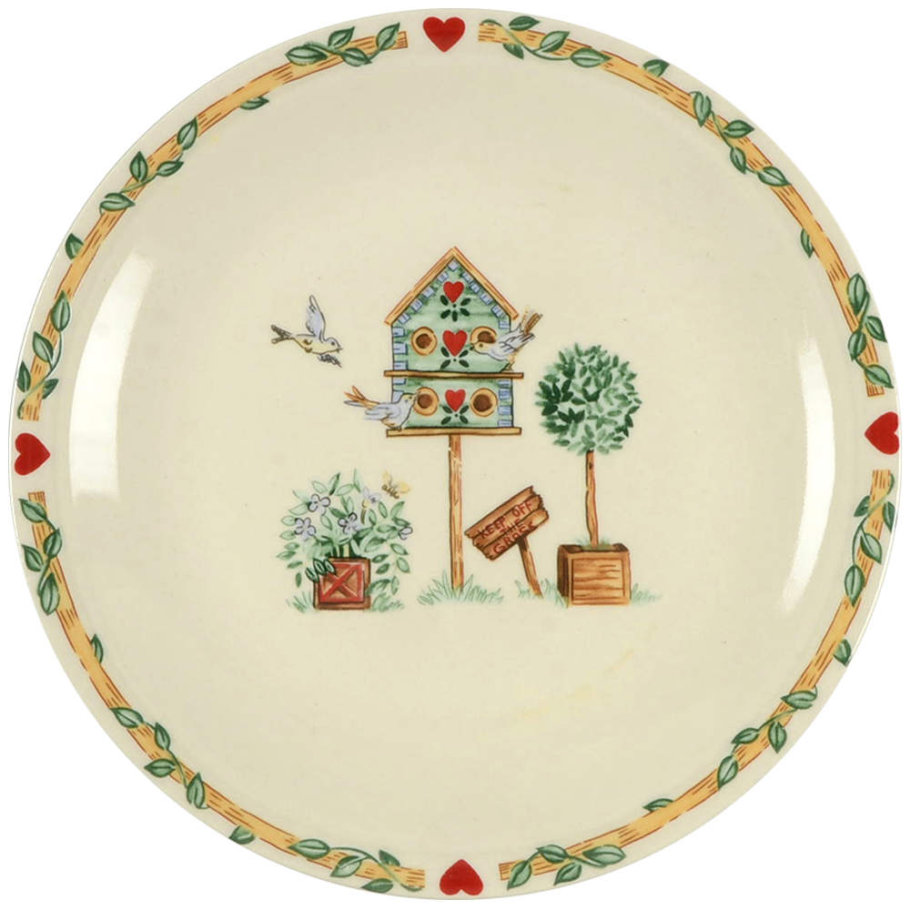 Birdhouse Salad Plate by Thomson-1