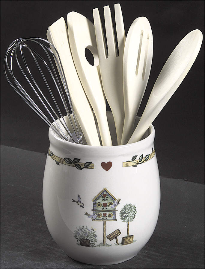 Birdhouse Utensil Set (Holder & Utensils) by Thomson-1