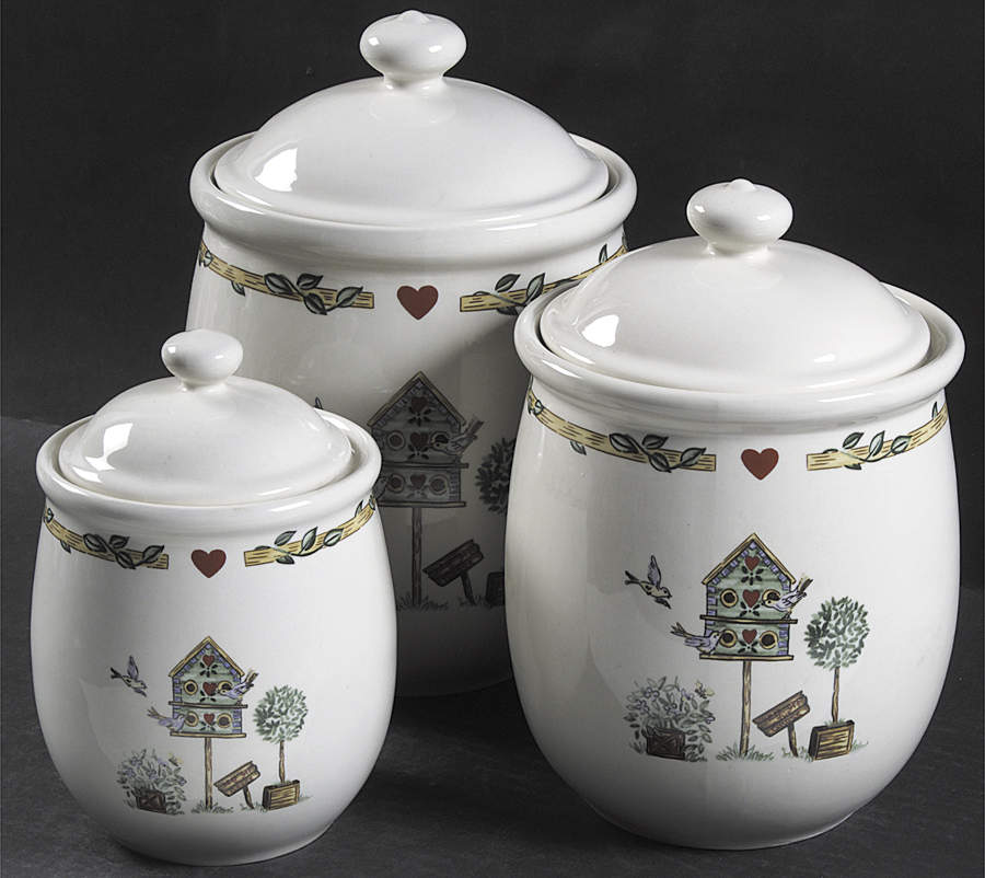 Birdhouse (3 Piece) Canister Set (Box Set) by Thomson-1