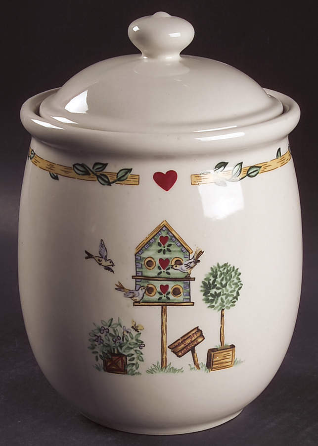 Birdhouse Medium Canister & Lid by Thomson-1