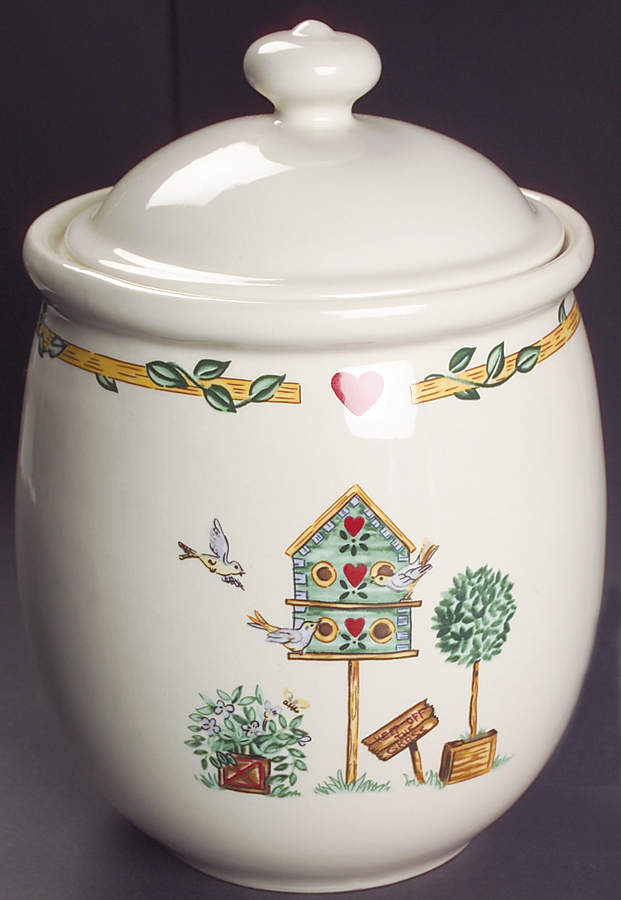 Birdhouse Large Canister & Lid by Thomson-1
