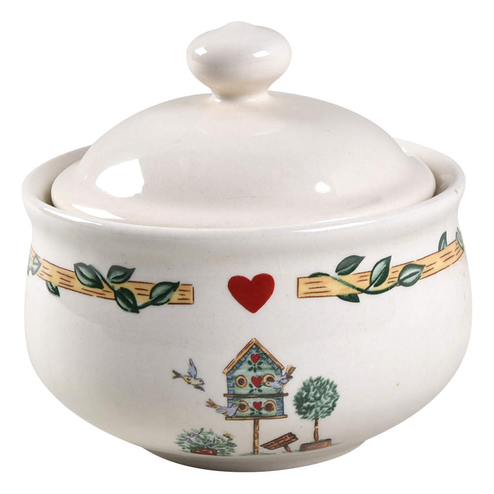 Birdhouse Sugar Bowl & Lid by Thomson-1