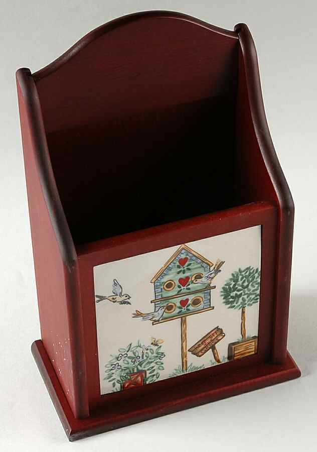 Birdhouse 10" Rosewood Letter Holder  HC by Thomson-1