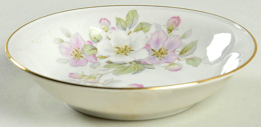 Apple Blossom (Cream Background) Fruit/Dessert (Sauce) Bowl by Tirschenreuth-1