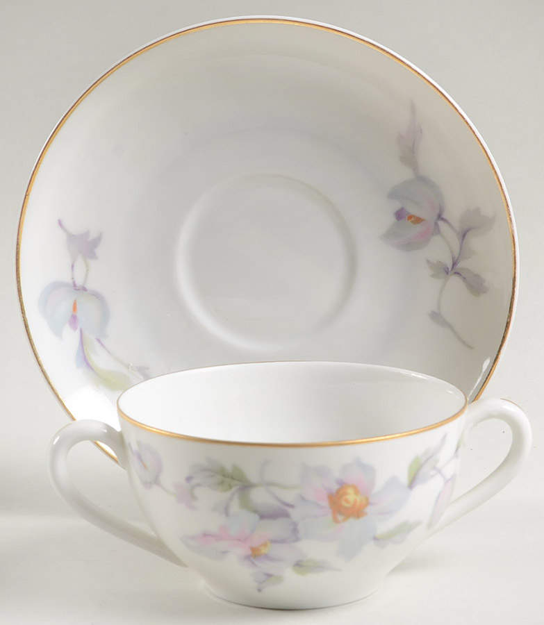 16665 Flat Bouillon Cup & Saucer by Thun-1