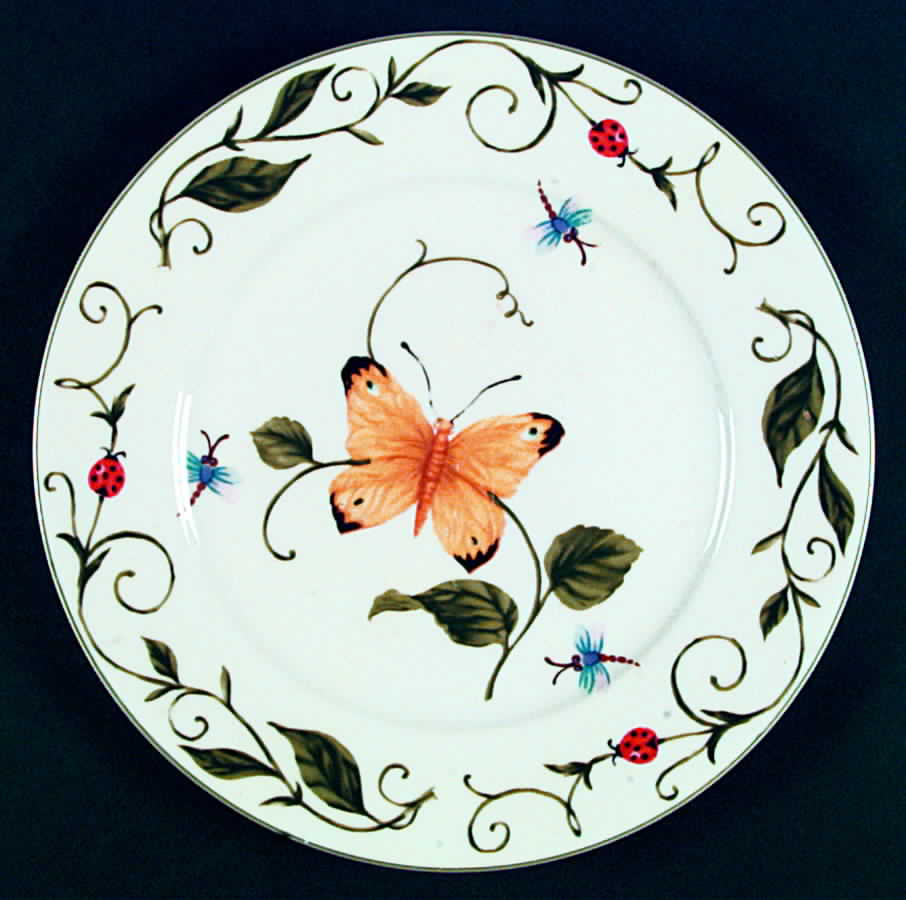 Butterfly Dinner Plate by Tabletops Unlimited-1