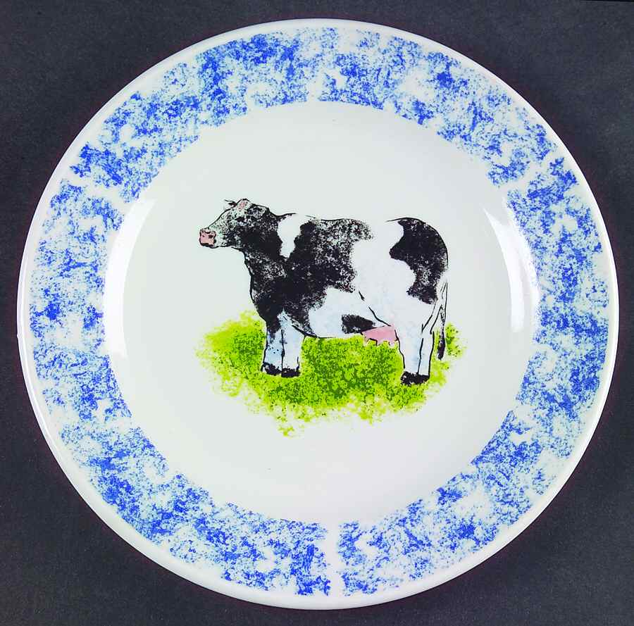Country Barn Cow Salad Plate by Tabletops Unlimited-1