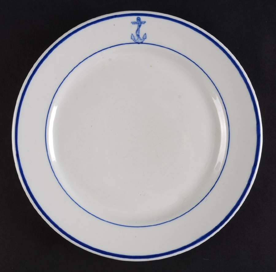 U S Navy Mess China Wardroom Officer Luncheon Plate by Tepco-1