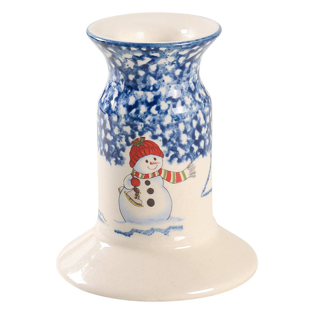 Snowman Single Light Candlestick by Thomson-1