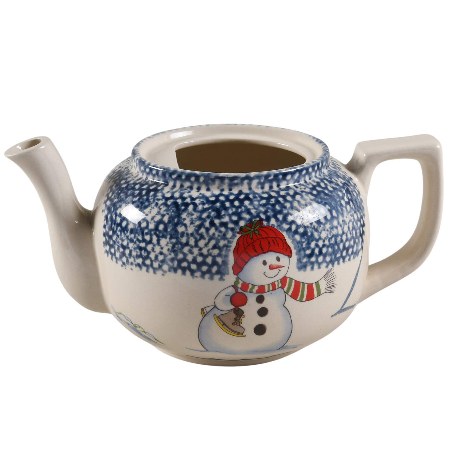 Snowman Teapot No Lid by Thomson-1