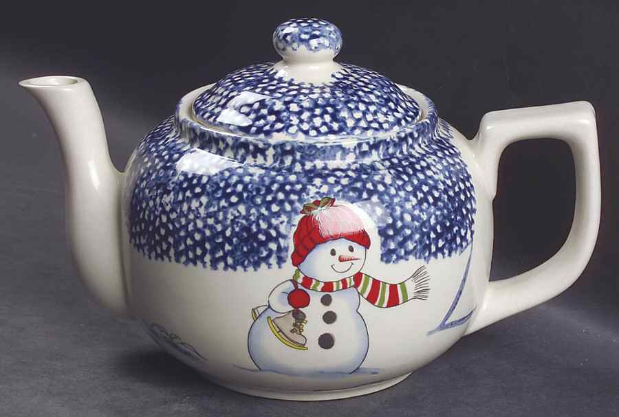 Snowman Teapot & Lid by Thomson-1