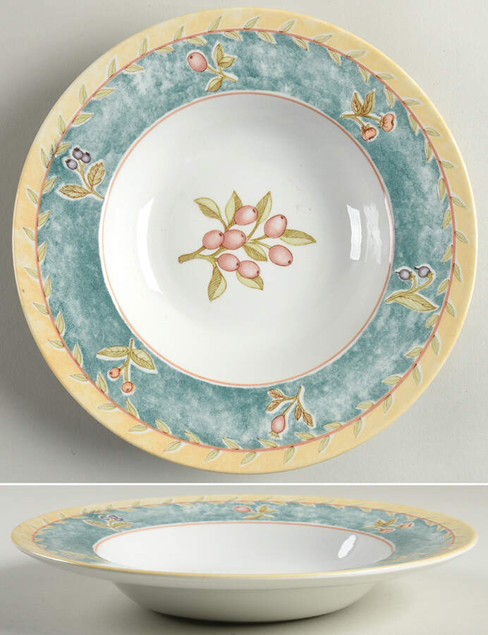 TUE1 Large Rim Soup Bowl by Tudor (England)-1