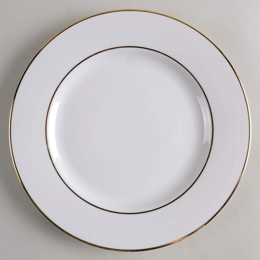 Double Gold Line Dinner Plate by Ten Strawberry Street-1