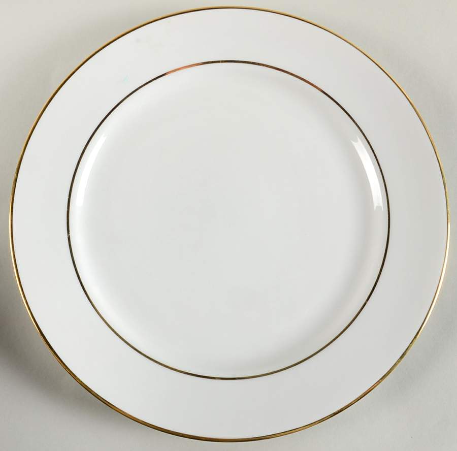 Double Gold Line Service Plate (Charger) by Ten Strawberry Street-1