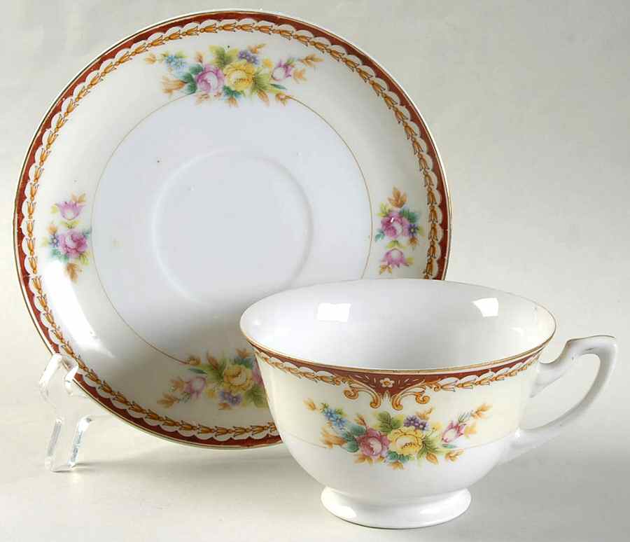 TI4 Footed Cup & Saucer Set by Trico-1