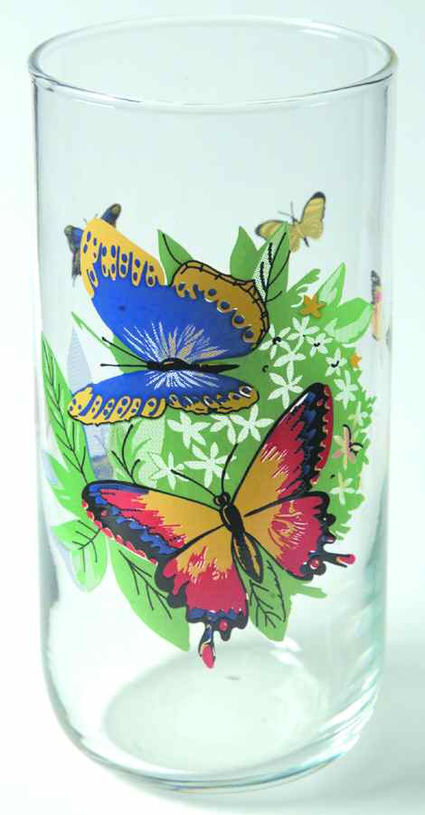 Butterflies 16 Oz Glassware Tumbler by Tabletops Unlimited-1