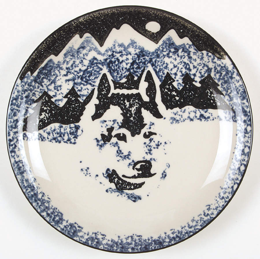 Wolf Salad/Dessert Plate by Tienshan-1