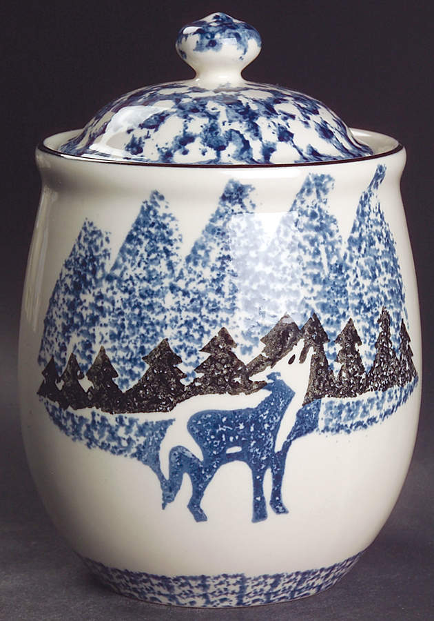 Wolf Small Canister & Lid by Tienshan-1