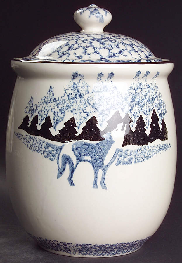 Wolf Medium Canister & Lid by Tienshan-1