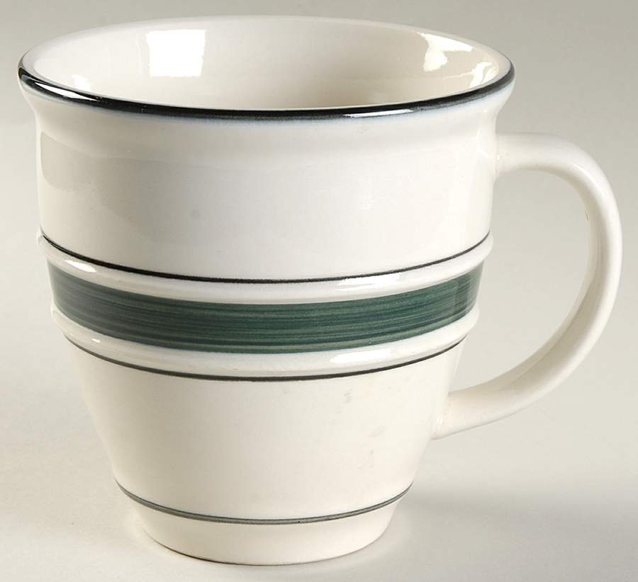 Green Crock (Black Edge) Mug by Tienshan-1