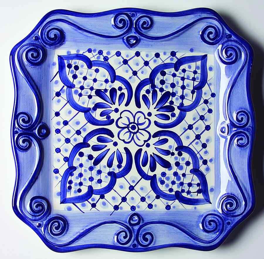 Lisbon (Square) Dinner Plate by Tabletops Unlimited-1