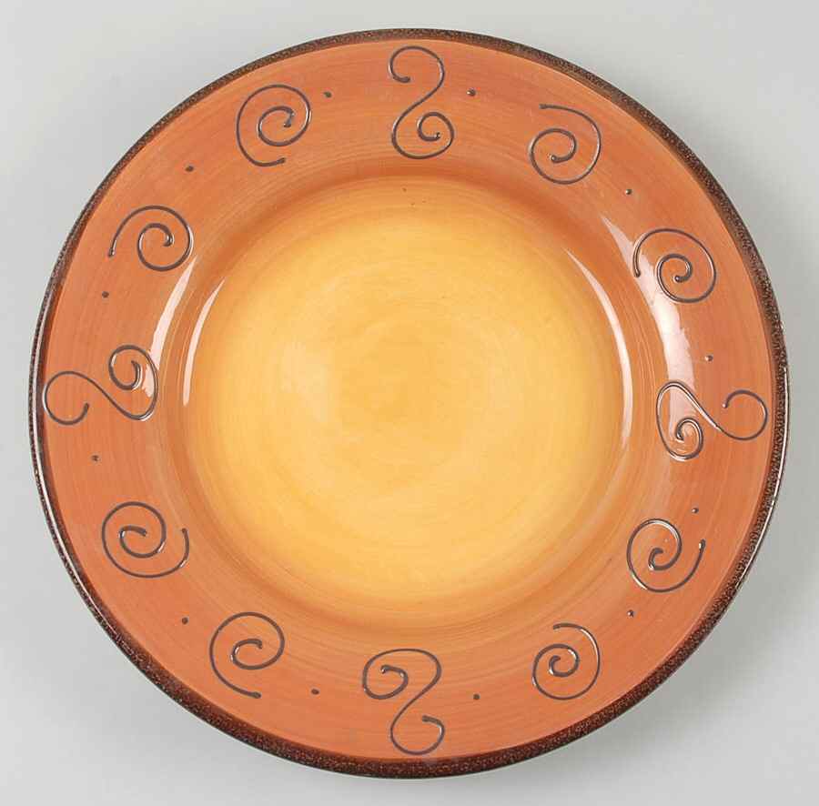 Ambrosia (Raised Scrolls) Large Dinner Plate by Tabletops Unlimited-1