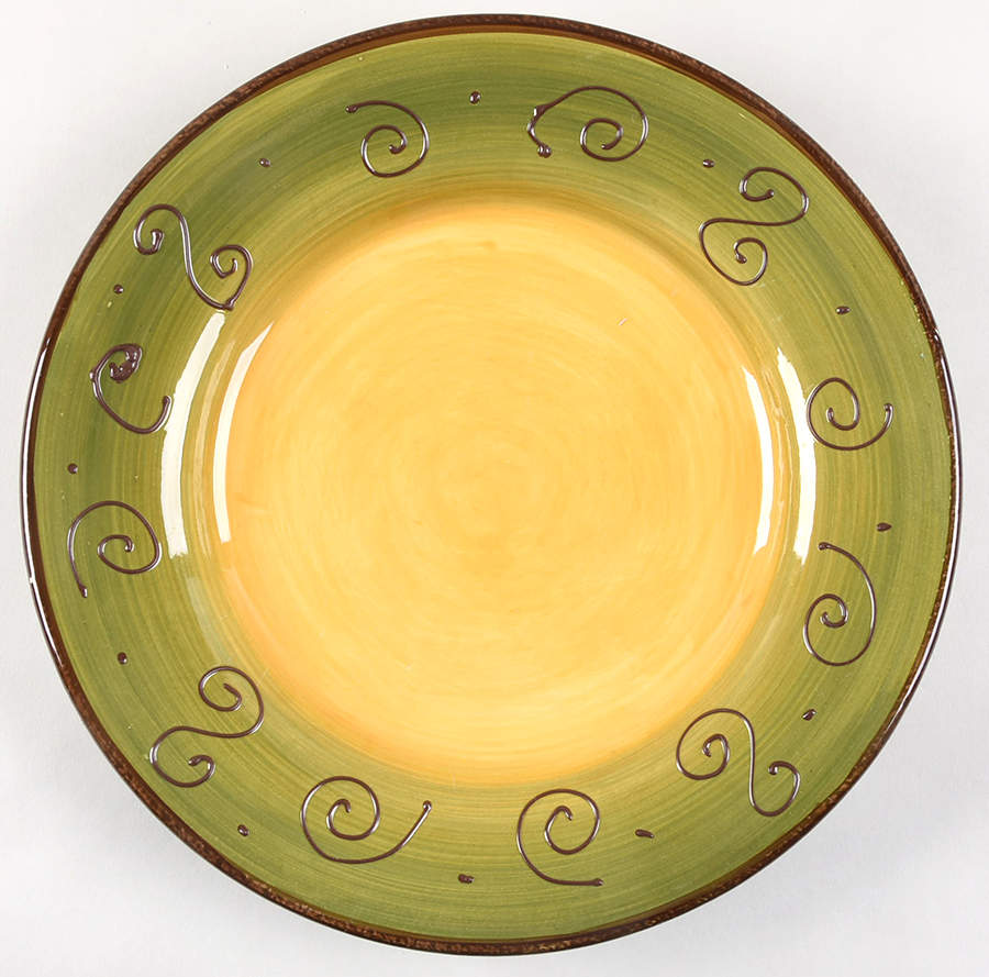 Ambrosia (Raised Scrolls) Large Dinner Plate by Tabletops Unlimited-1